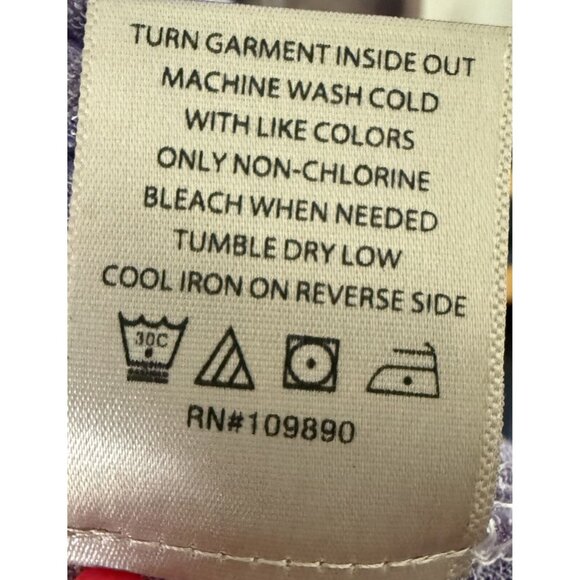 Seven7 Womens XL Ombre Knit Split Bell Sleeve Top On/Off Shoulder Green Lavender - Picture 8 of 8